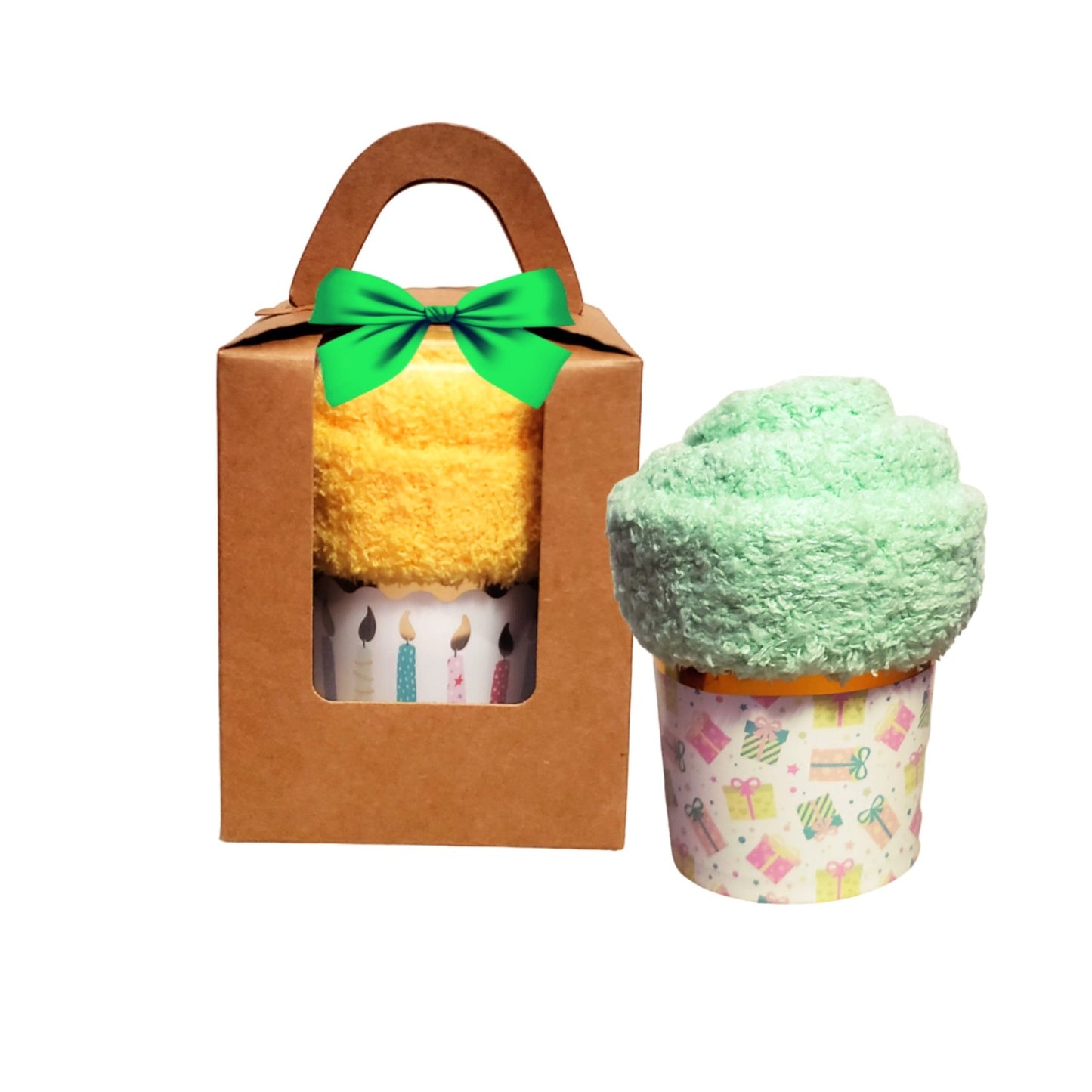 Birthday Cupcake Socks Gift Box for Adults and Teens