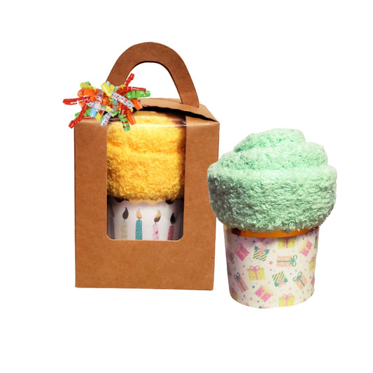 Birthday Cupcake Socks Gift Box for adults and teenagers
