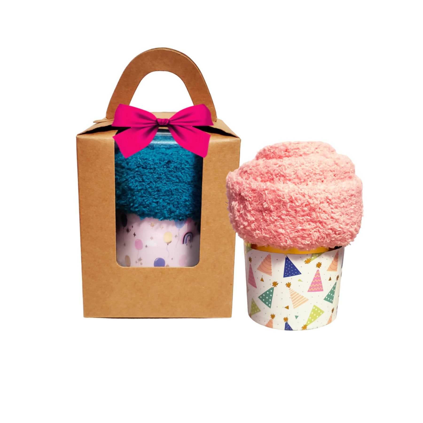 Birthday Cupcake Socks Gift Box for Women and Teenage Girls