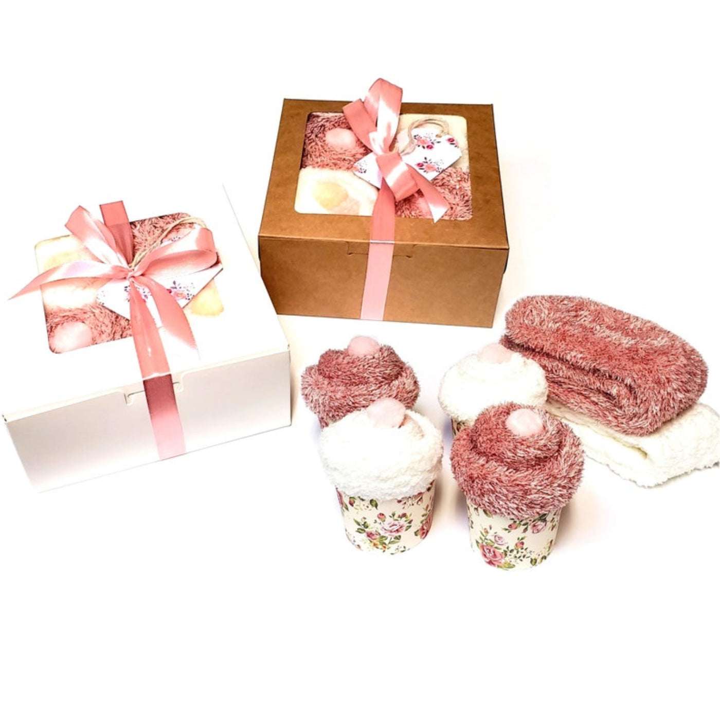 Women's Cozy Cupcake Socks Gift Box