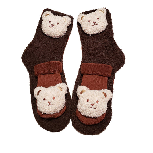 Teddy Bear Daddy and Me Matching Socks