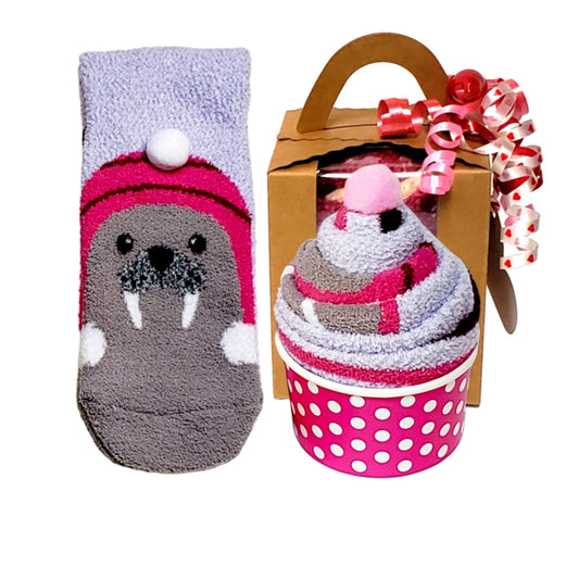 Walrus Socks Gift Box for Women and Teens