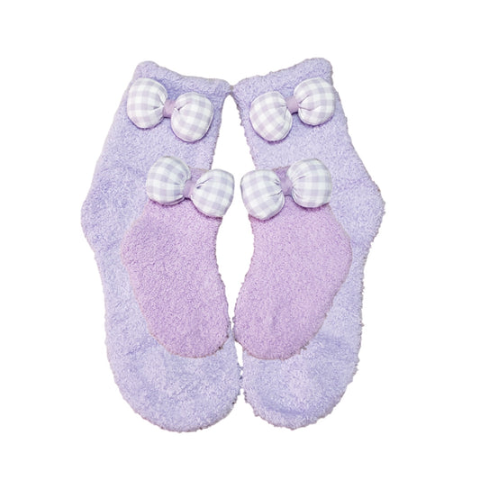Purple Bow Mommy and Me Matching Socks