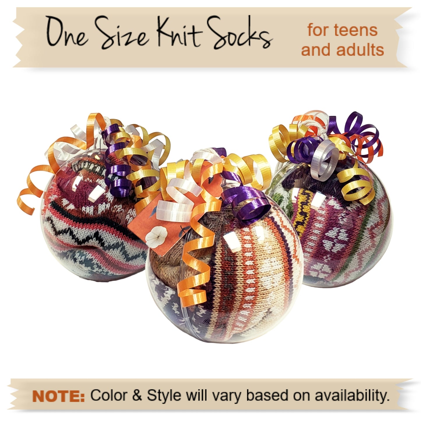 Fall Seasonal gift - wool socks ornament