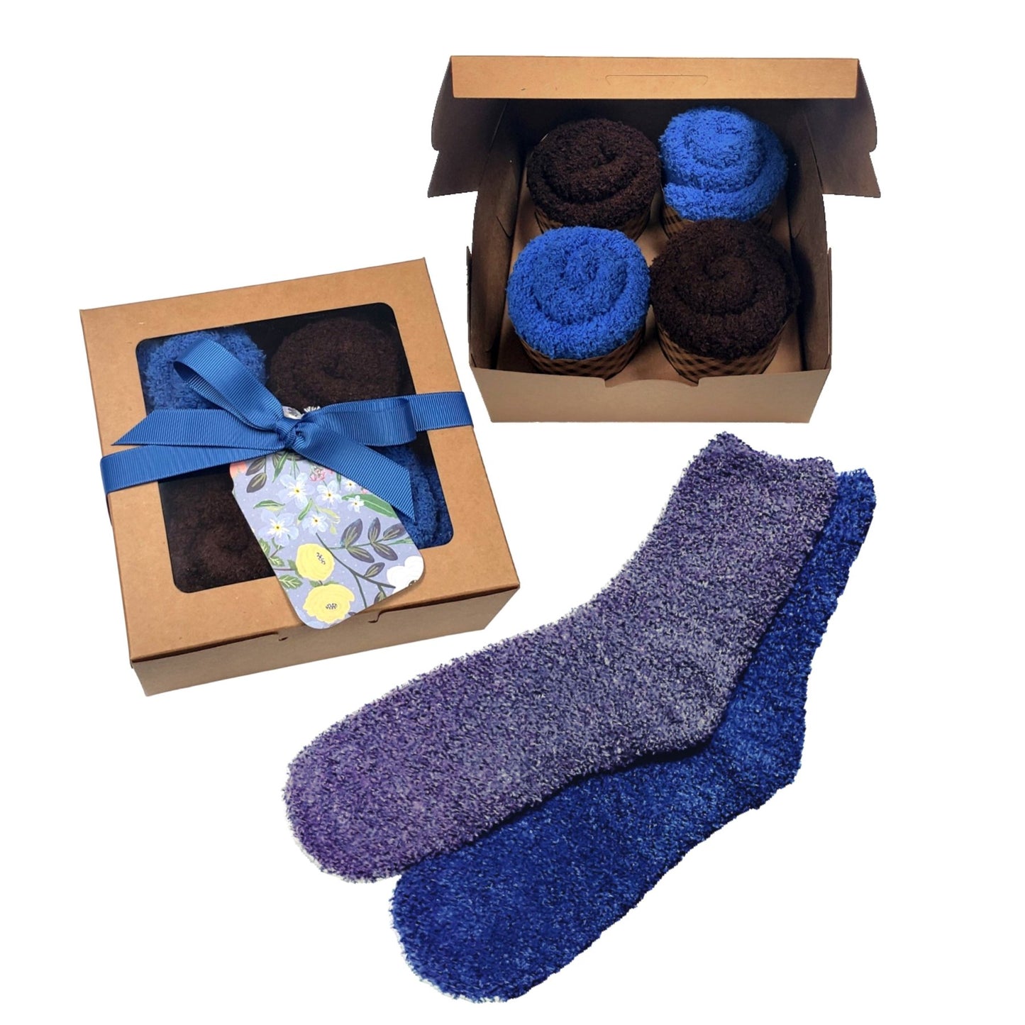 Men Warm Fuzzy Winter Socks Gift Box for Him