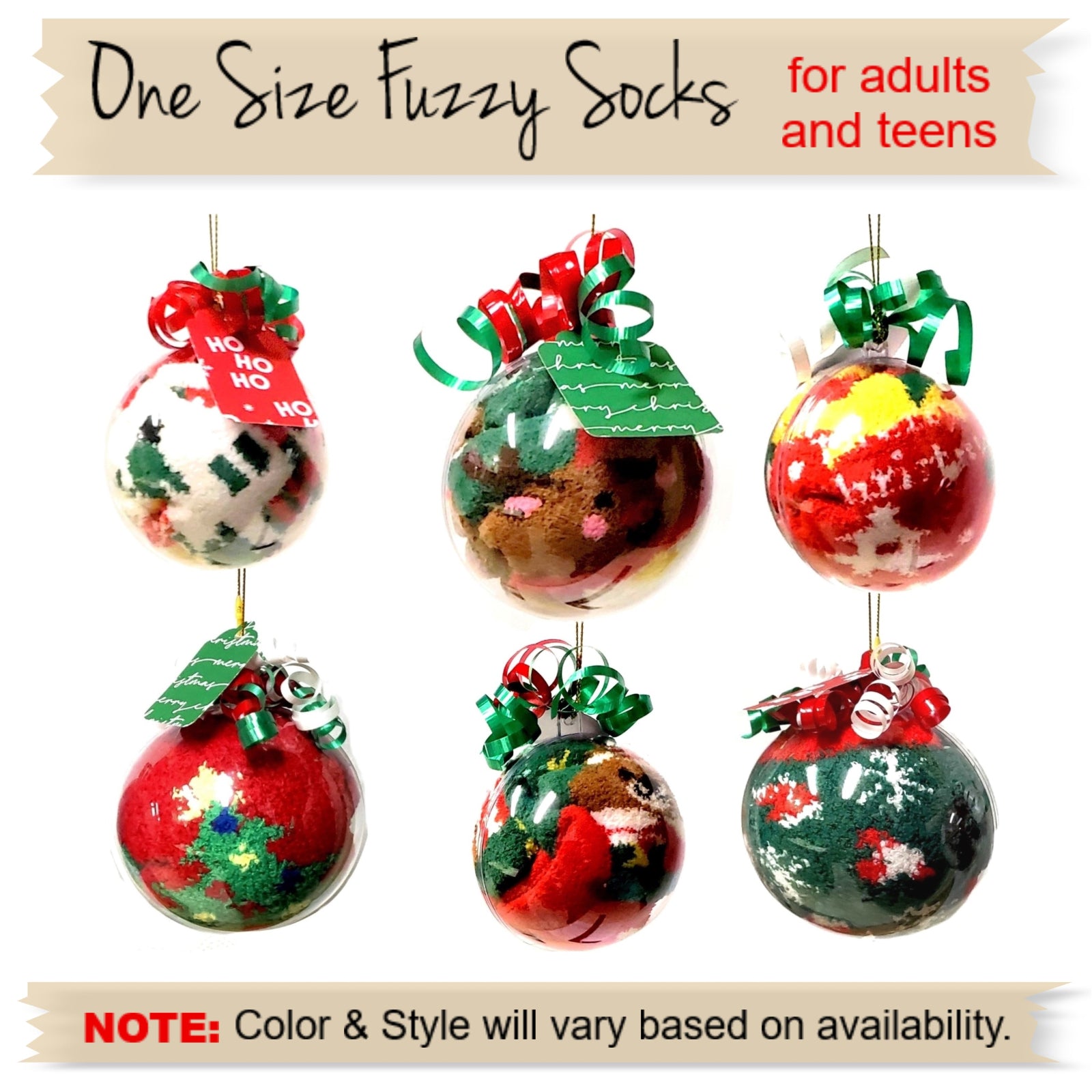 Christmas Socks Ornament – Cozy Gift Favor for Adults & Teens