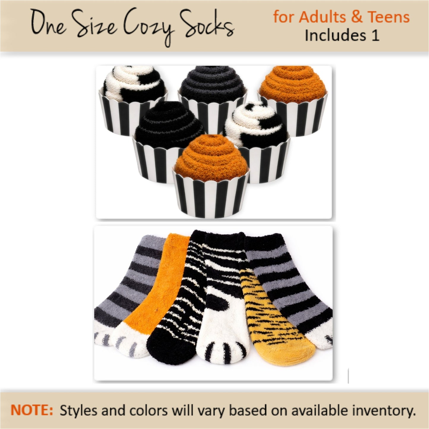 Halloween Cupcake – Cozy Socks Gift