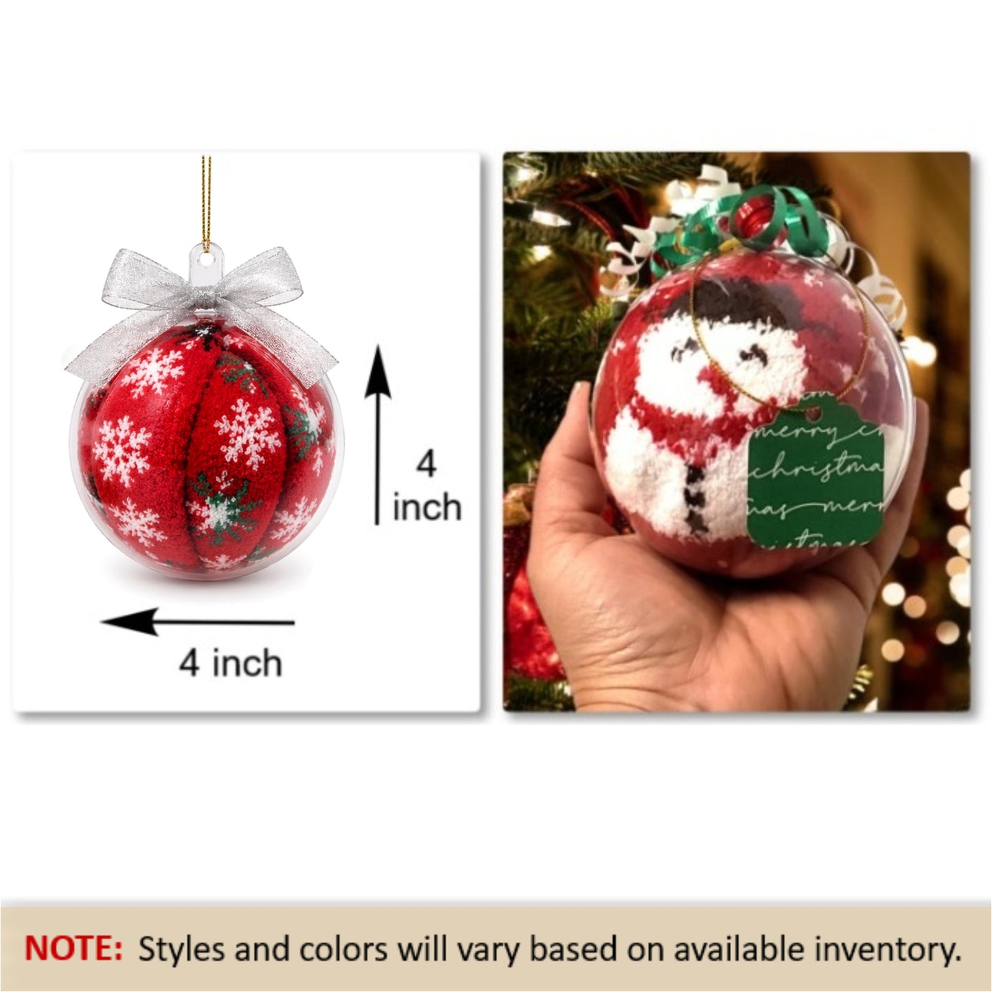 Christmas Cozy Socks Ornaments — Holiday Gift