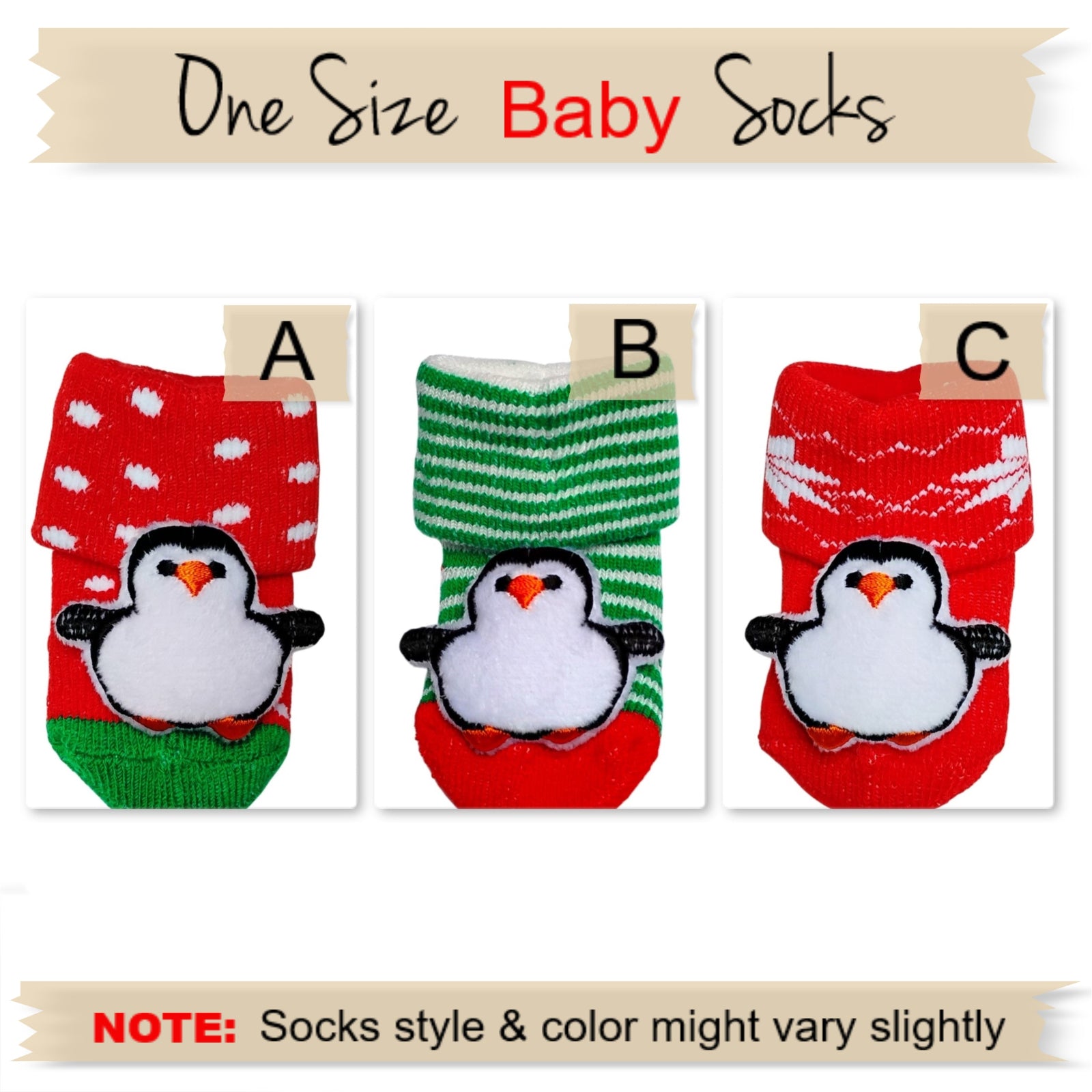 Baby’s First Christmas Socks