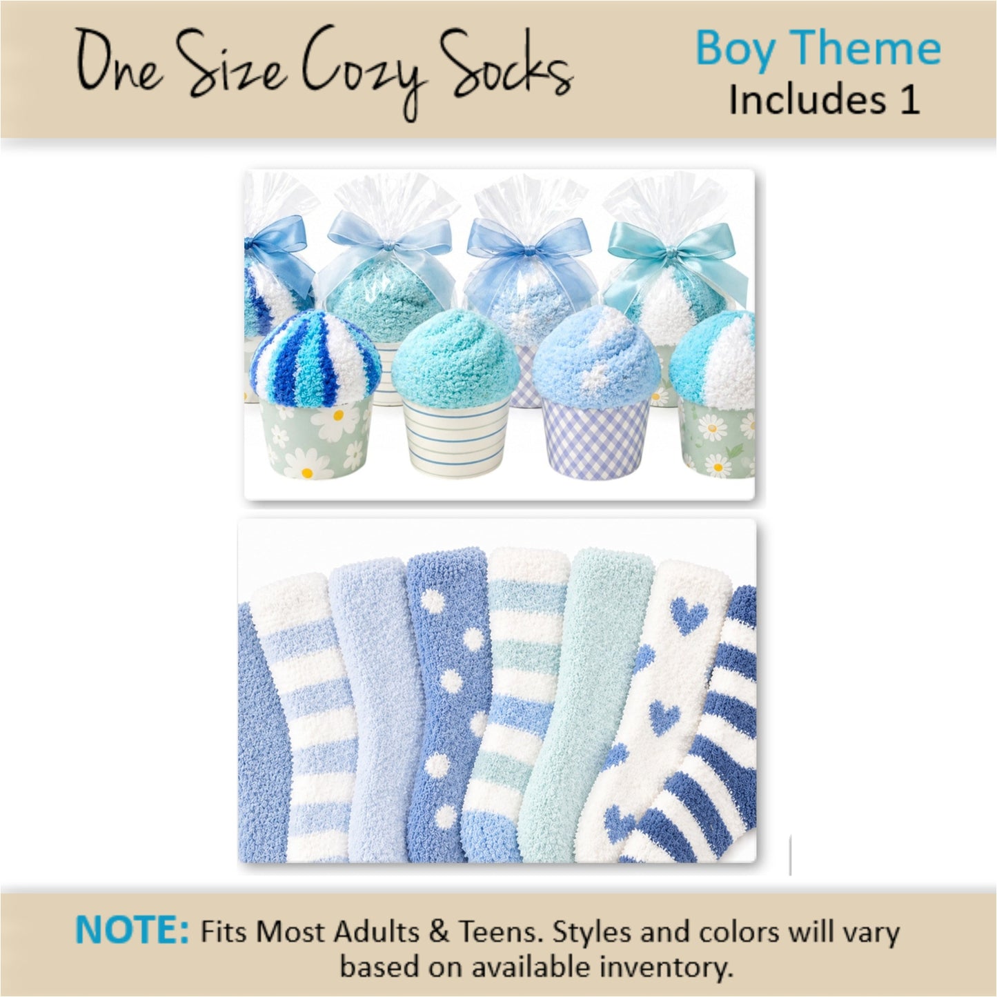 Boy Baby Shower Cupcakes Favors