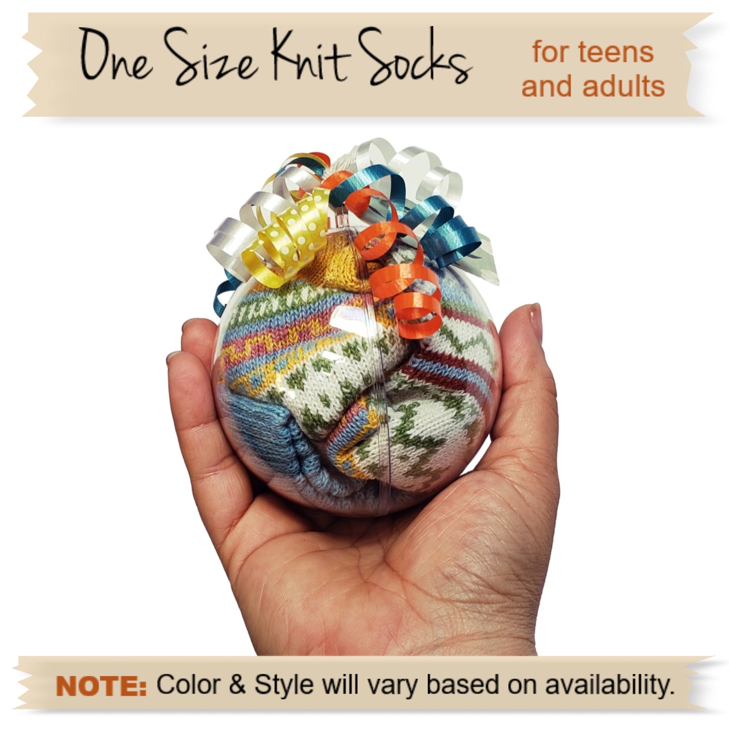 Fall wool socks ornament