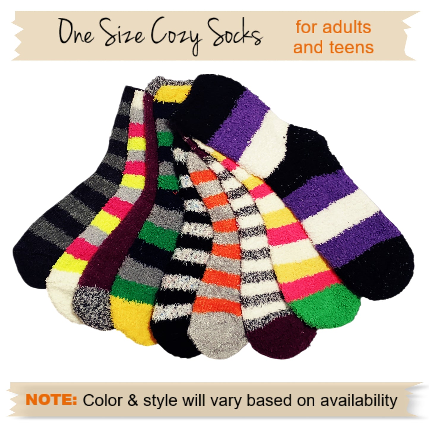 Halloween Cozy Socks Lollipops