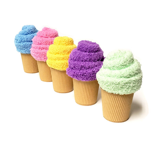 Ice Cream Cone Fuzzy Socks party gift favors for abuts and teens