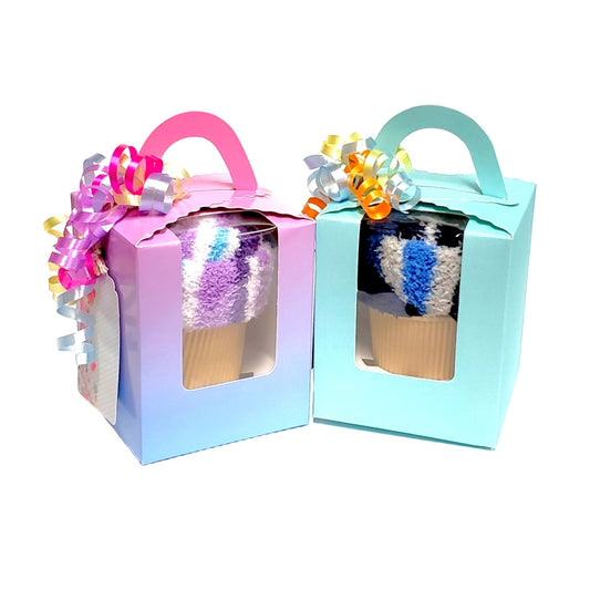 fuzzy socks Ice Cream Cone Gift Box