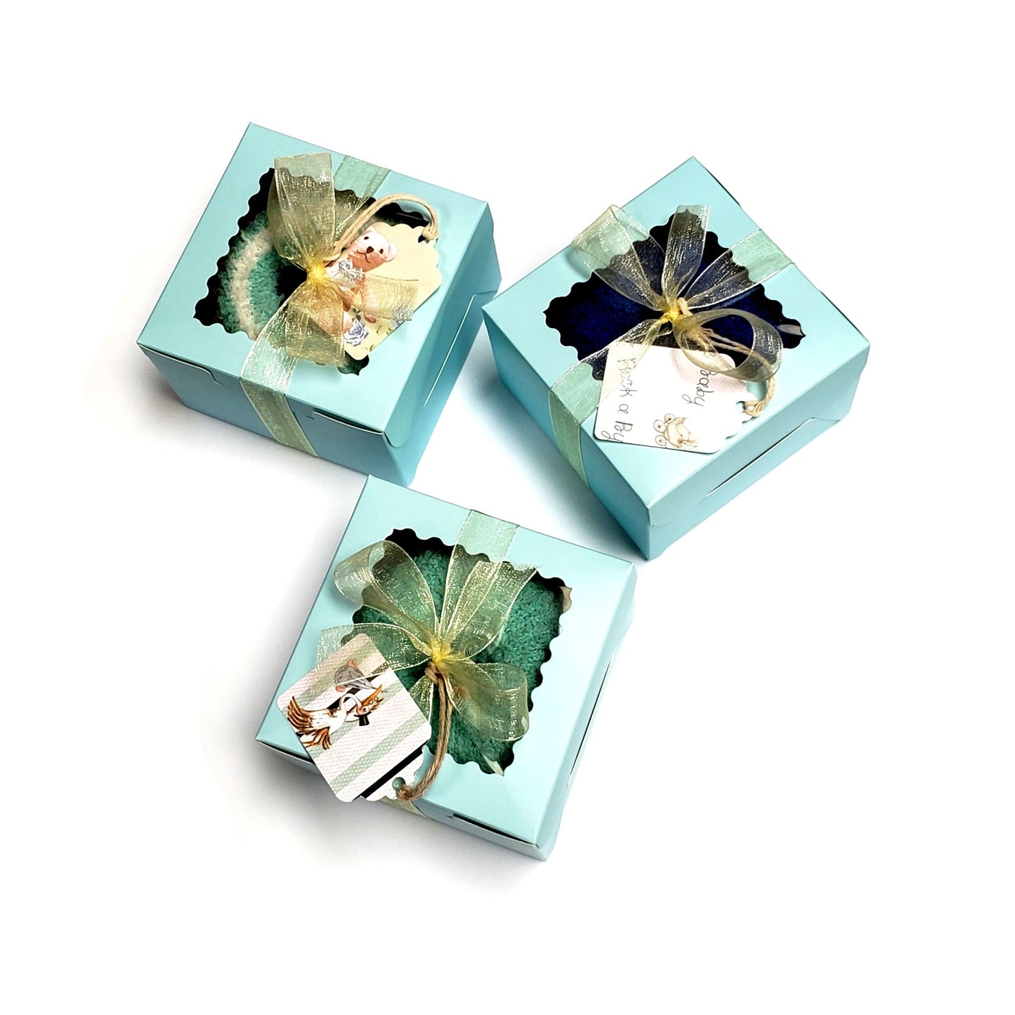 Blue Donut theme party favors