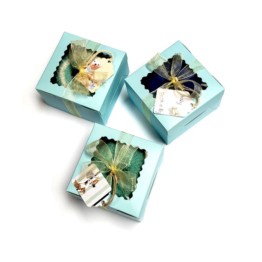 Blue Donut theme party favors