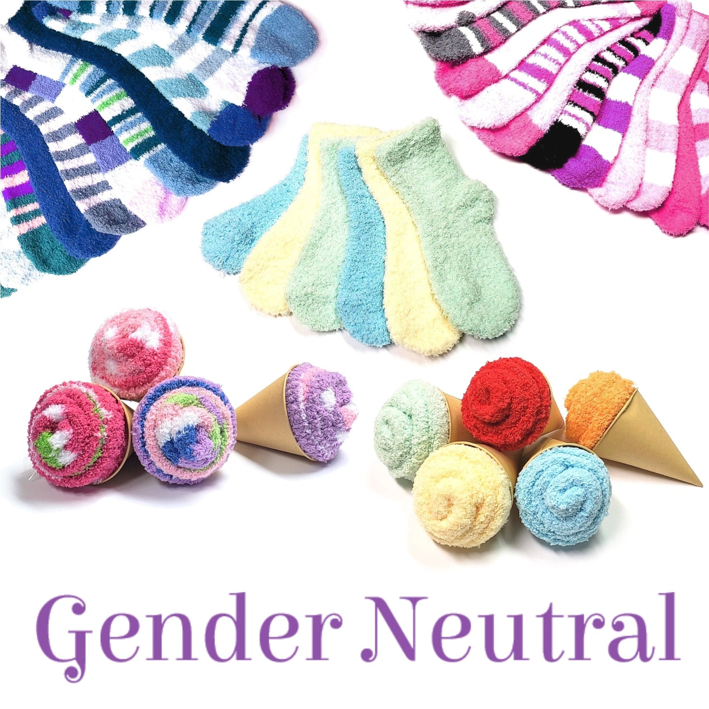 Kids Ice Cream Socks Party Favors