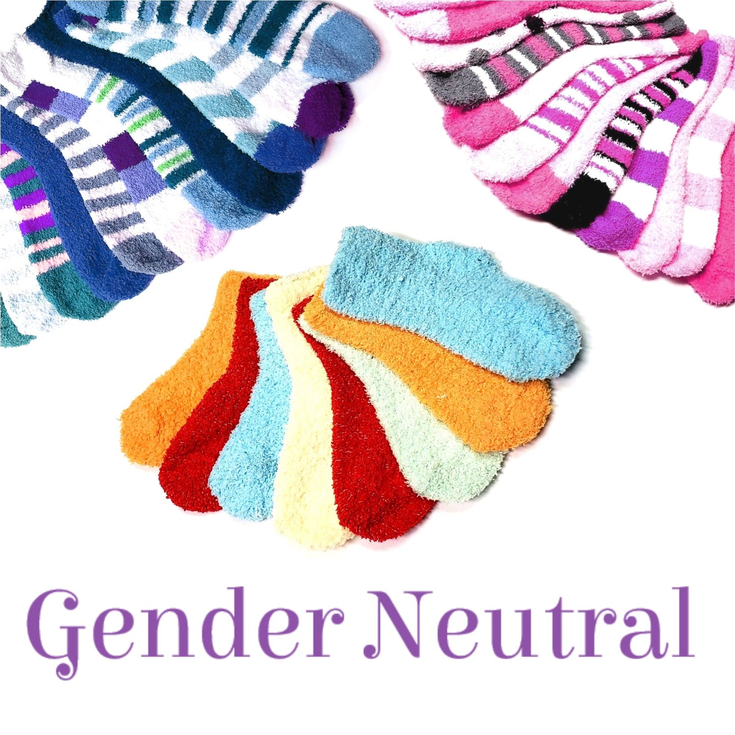 gender neutral baby fuzzy socks