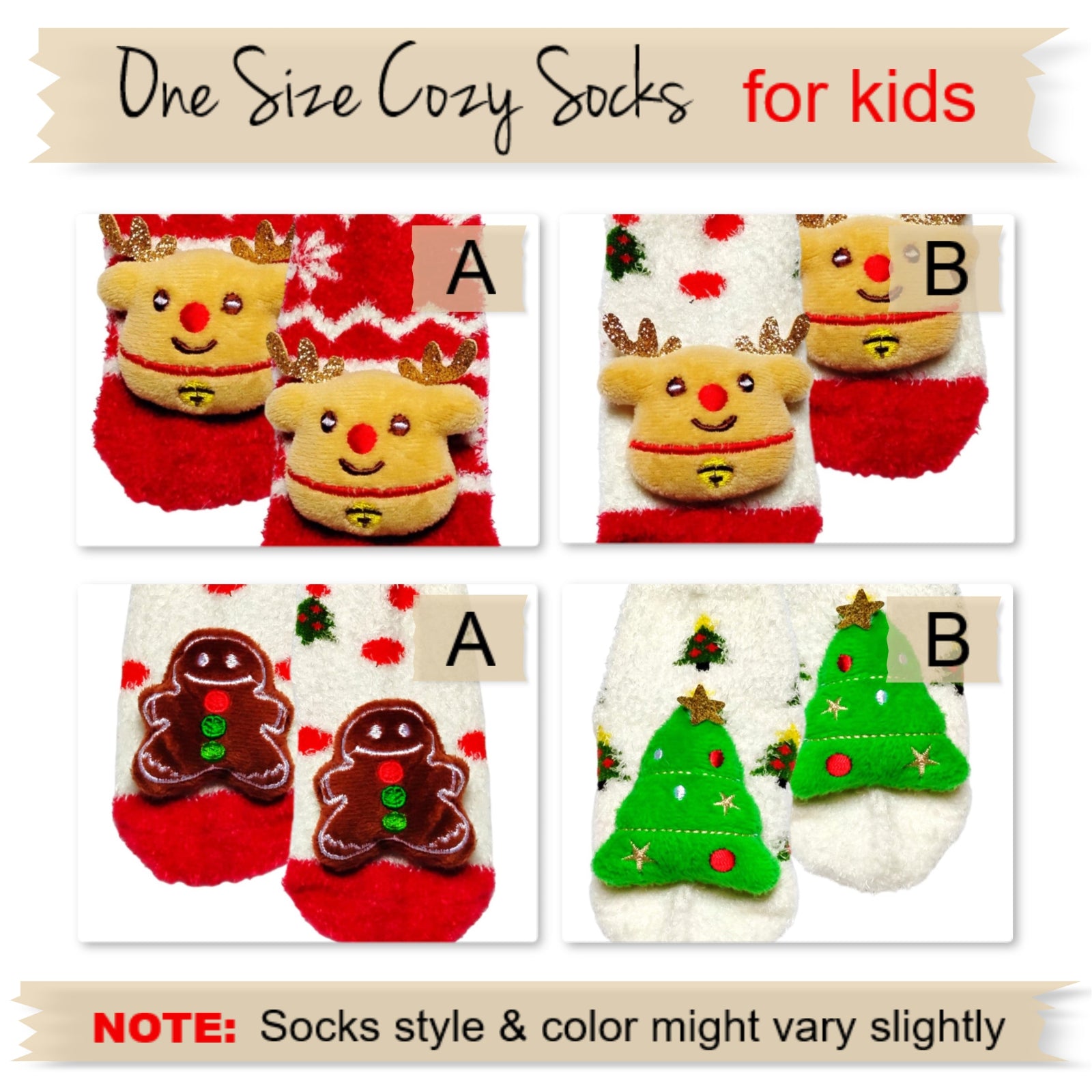 Baby & Toddler Christmas Cozy Socks