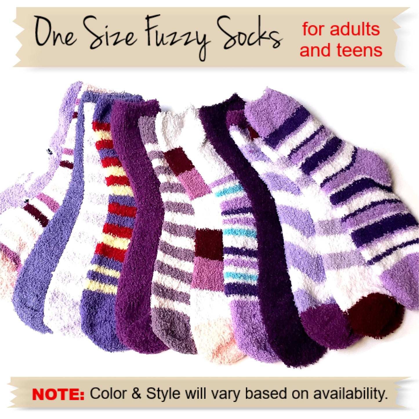 Purple Socks Christmas Ornaments