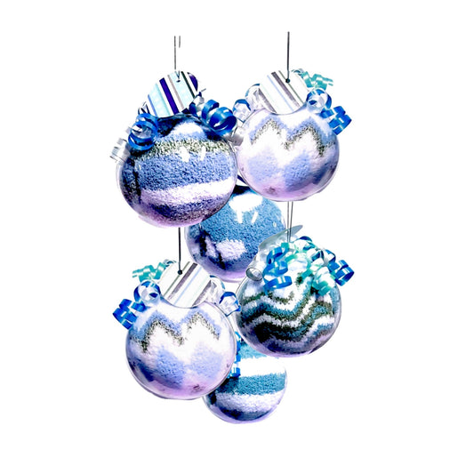 Blue Socks Christmas Ornaments – Cozy Gift Favor for Adults & Teens