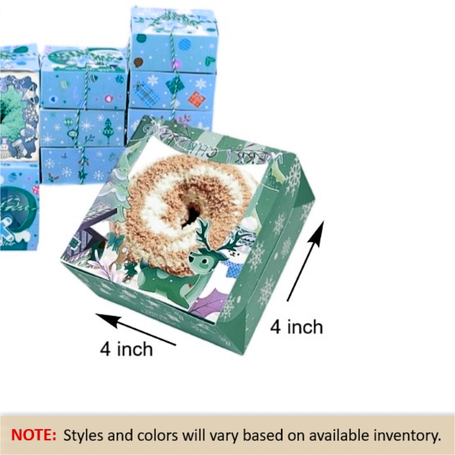 Winter Wonderland Cozy Sock Donut Gift Box