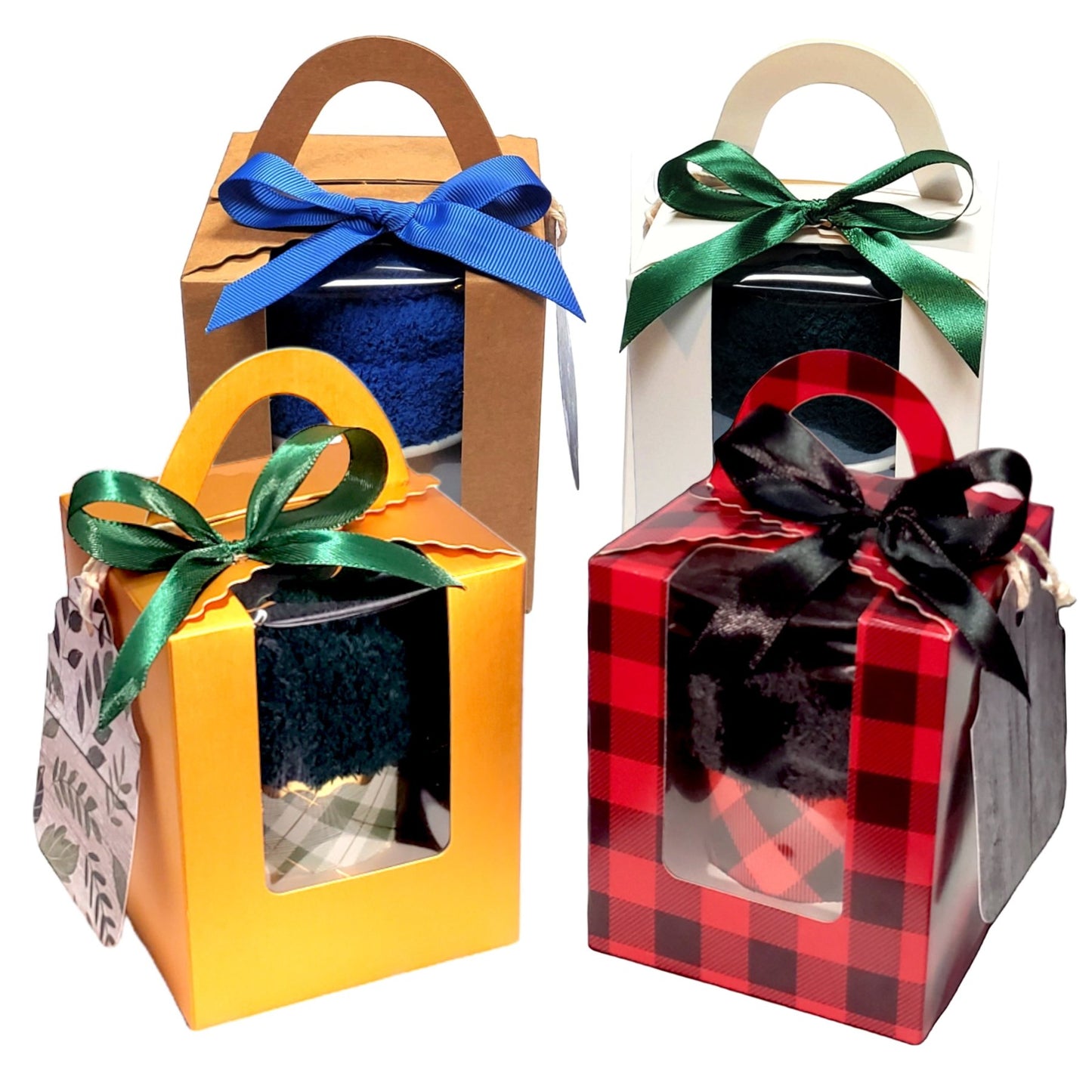 Fuzzy Socks Cupcake Gift Box for Men