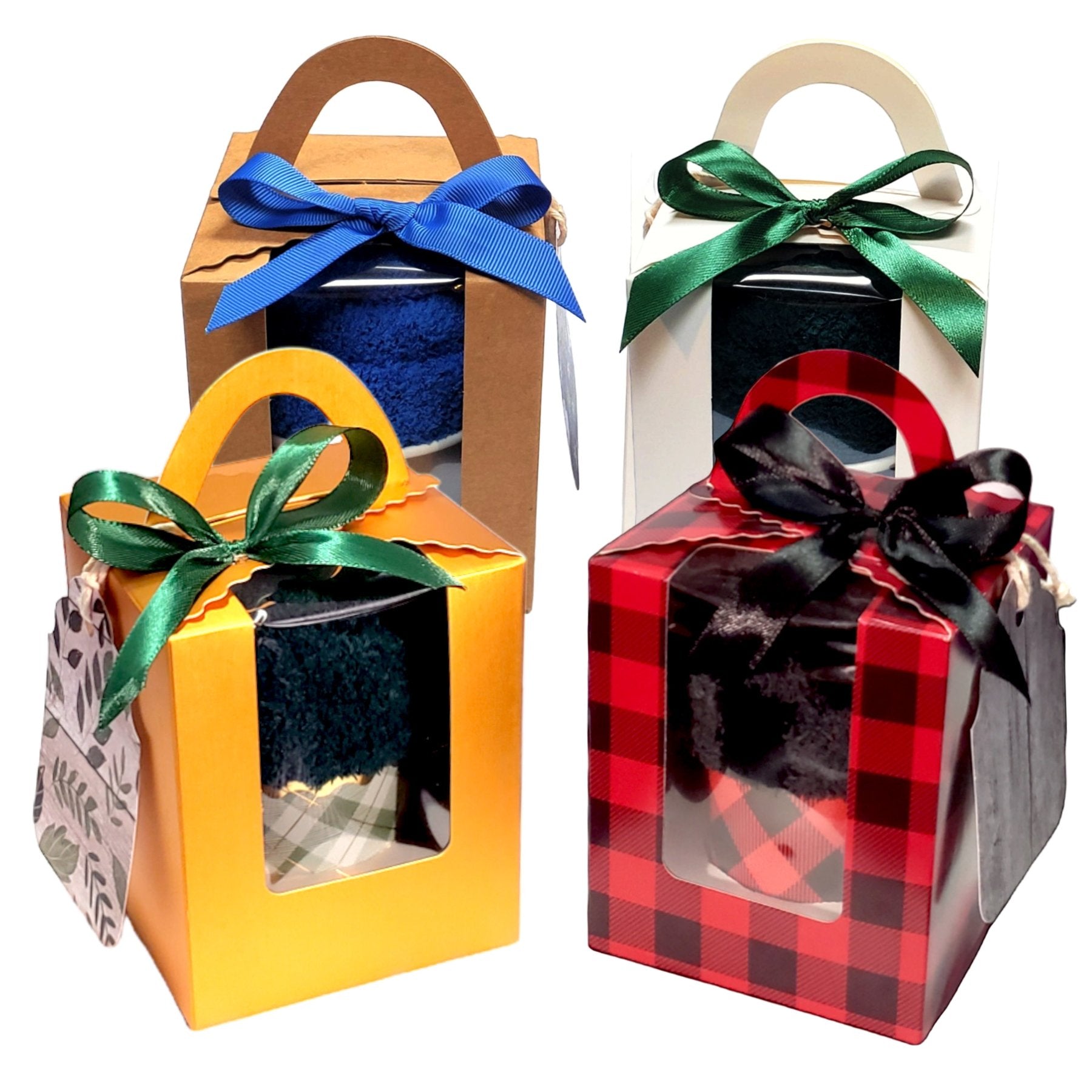 Fuzzy Socks Cupcake Gift Box for Men