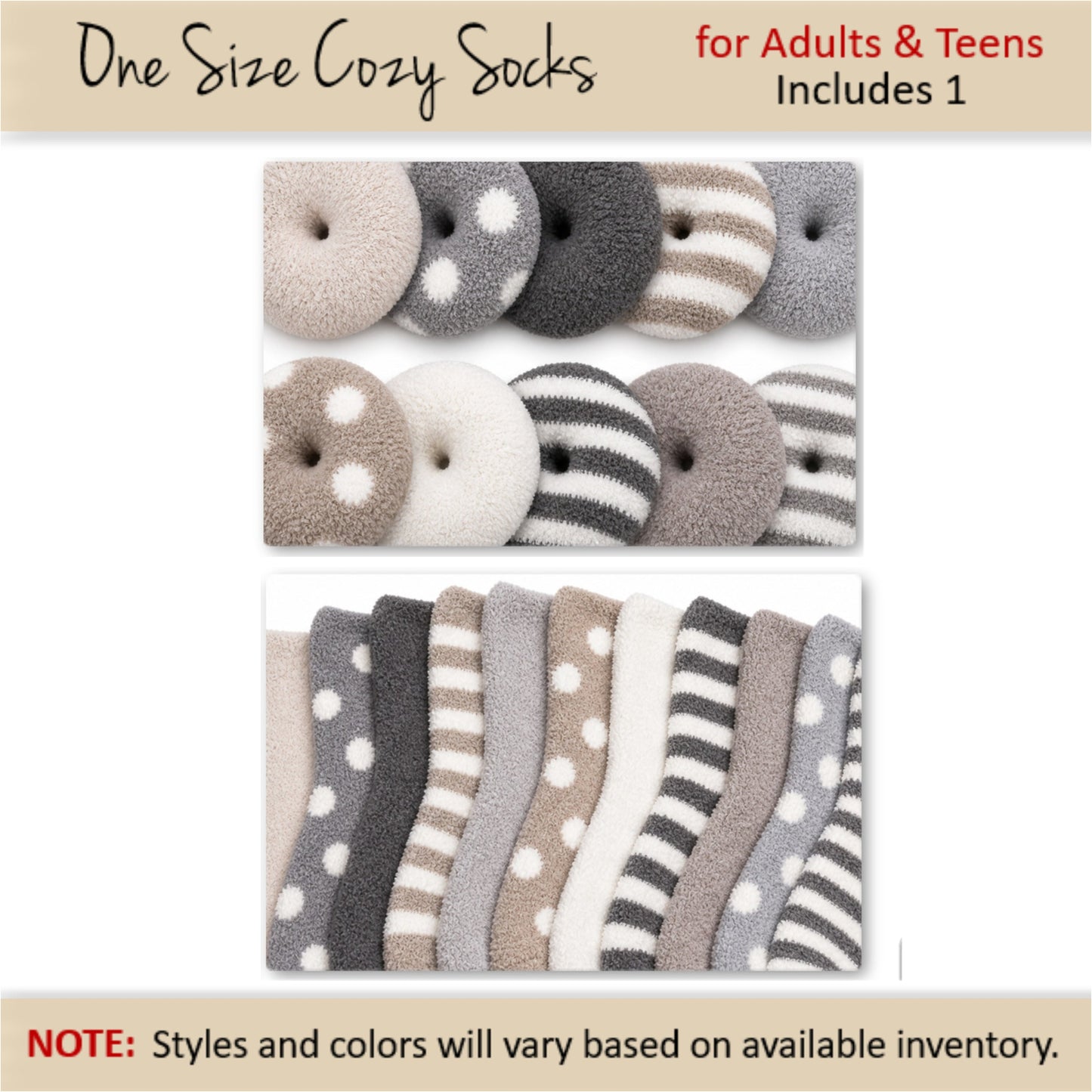 Black & Gold Donut Gift Box — Cozy Socks Gift