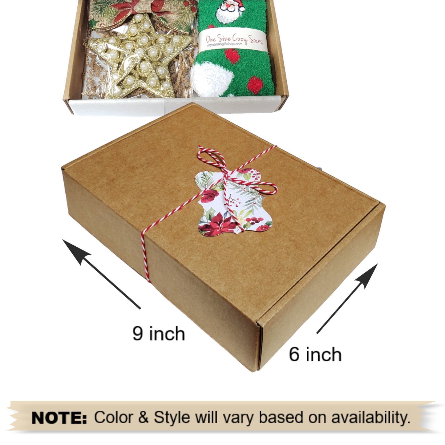 Christmas Socks & Ornament Gift Box