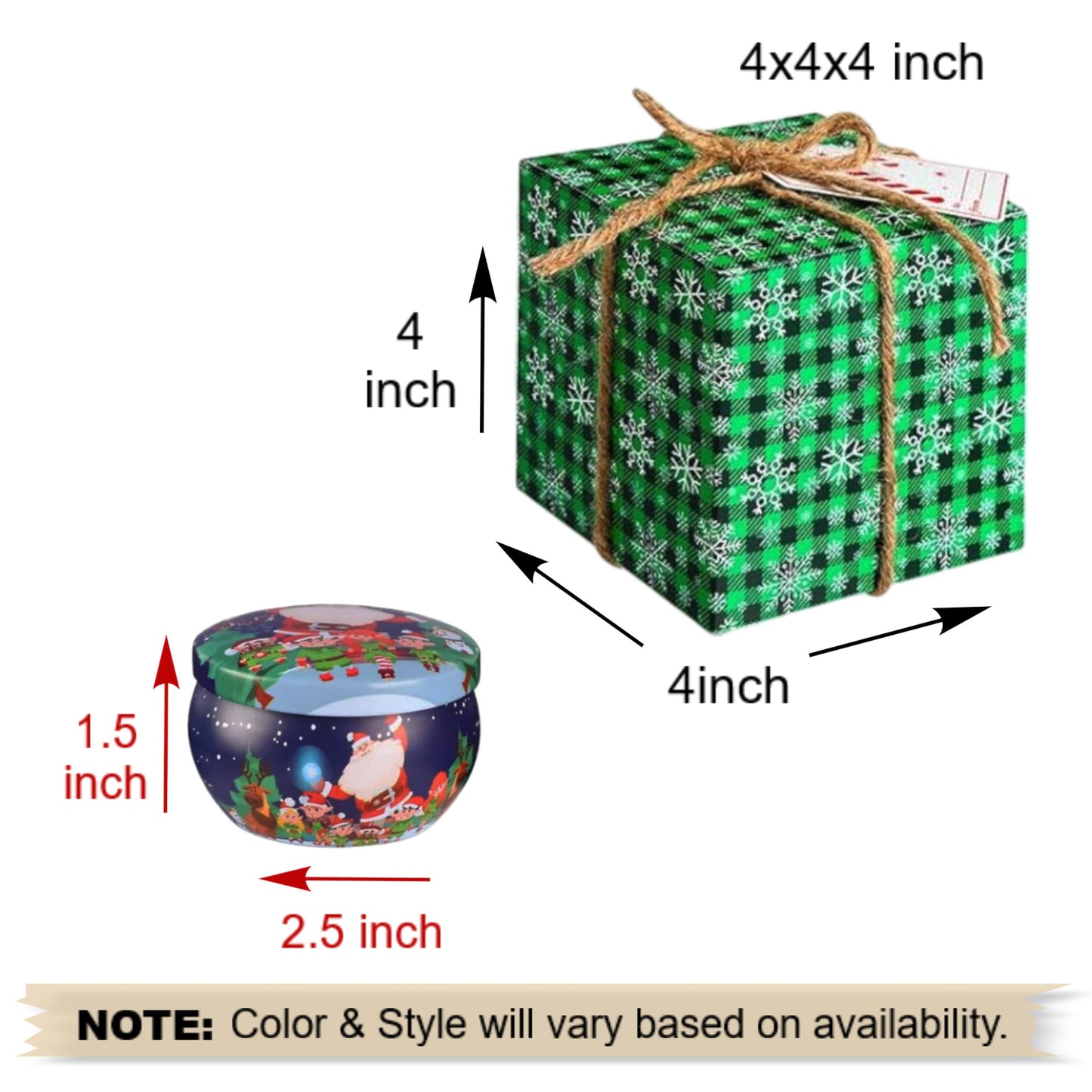 Christmas Socks and candle gift set