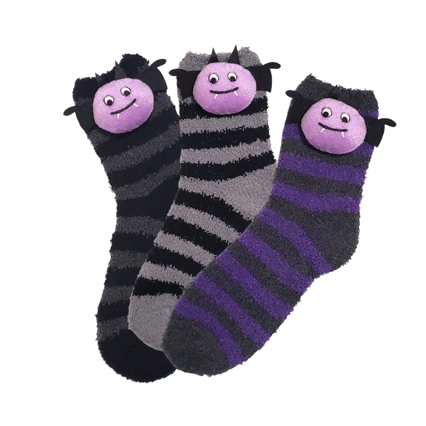 Halloween Bat Fuzzy socks for adults and teenagers