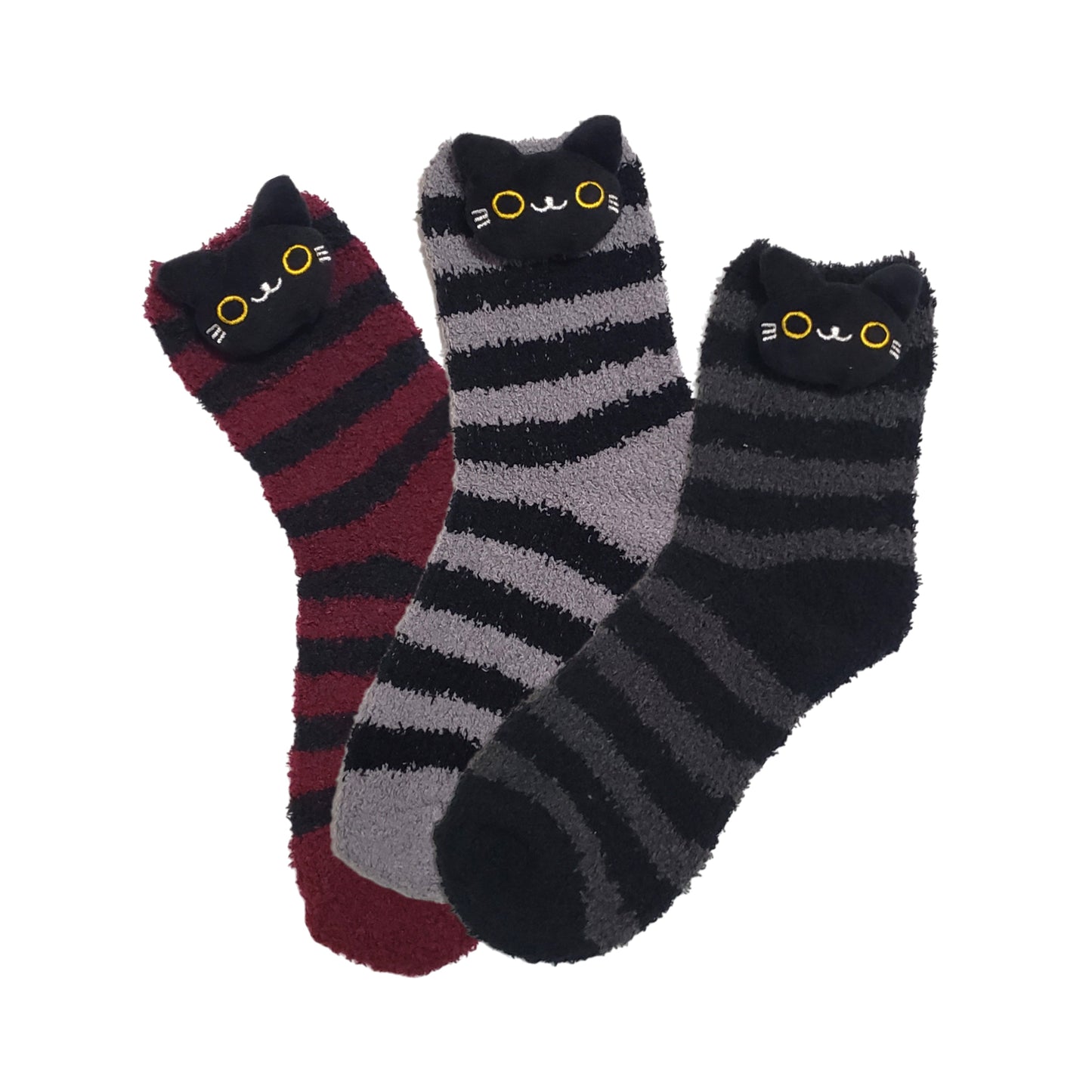 Halloween Cat Fuzzy socks for teens and adults