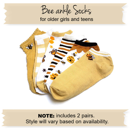 Bee Cupcake Socks Mini Gift Box