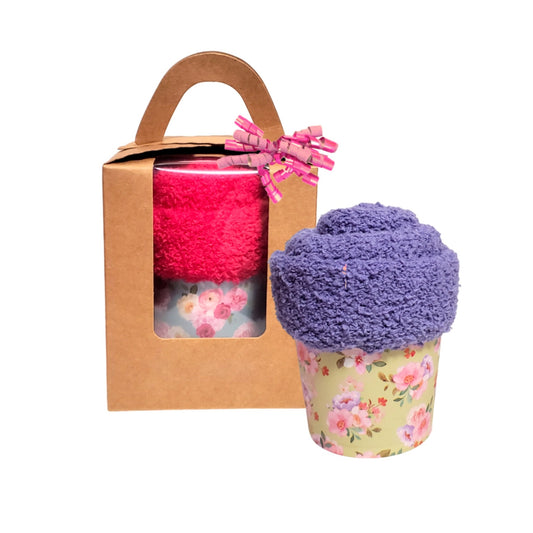 Floral Print Cozy Socks Gift Box