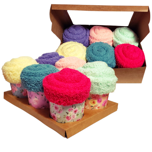 Cozy Socks Cupcakes Gift Set for Her
