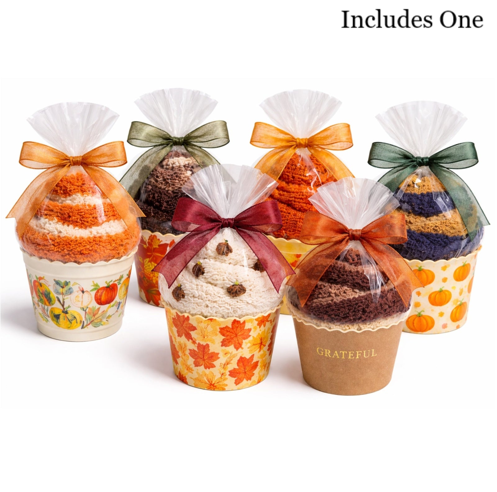 Fall Cozy Sock Cupcake Favors – Gift Ready