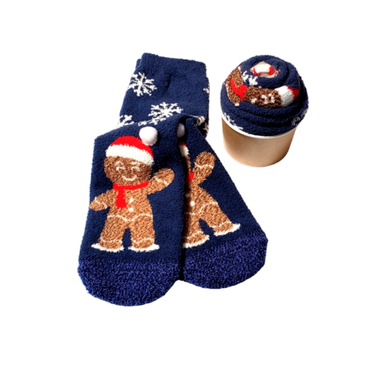 Gingerbread Man Christmas Socks 