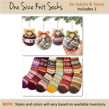 Knit Sock Ornament – Holiday Gift Ready