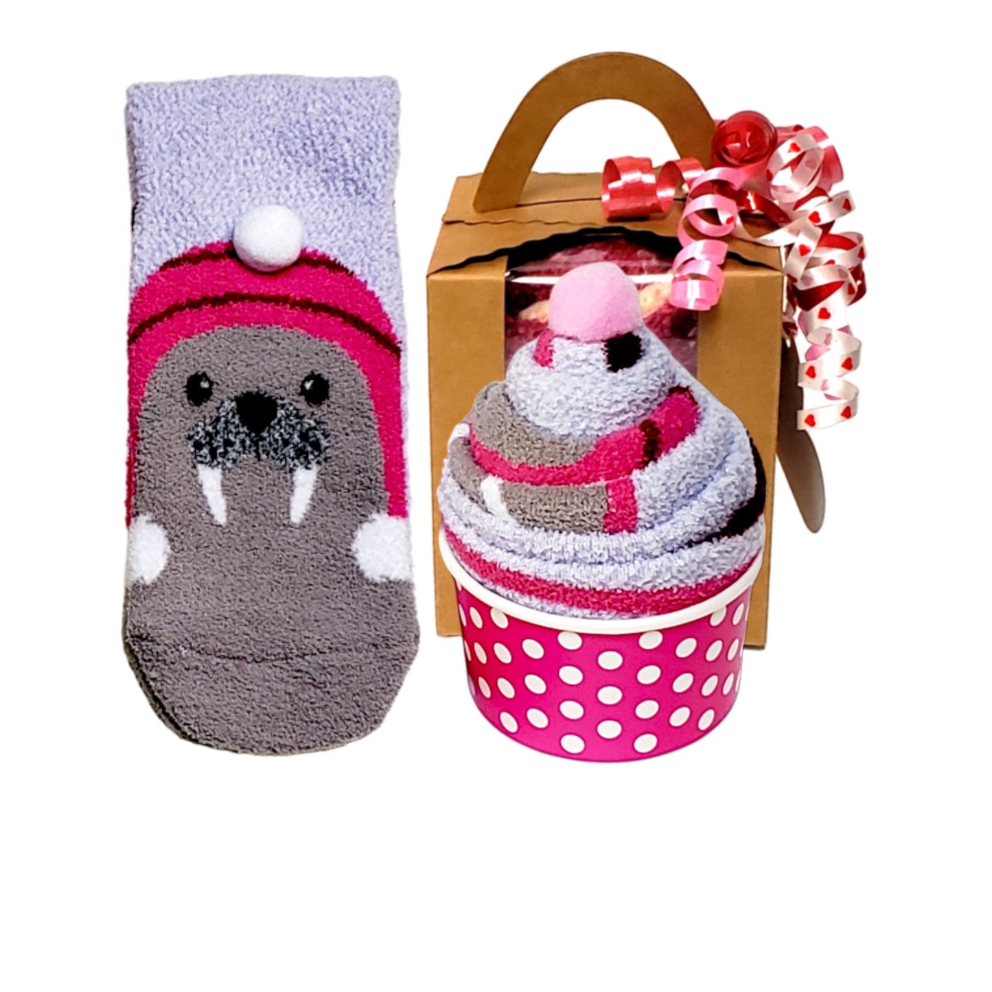 Walrus Socks Gift Box for Women and Teens