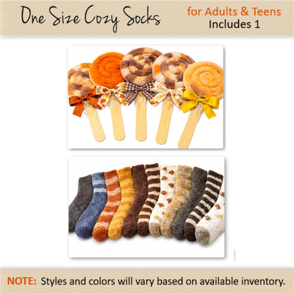 Fall Cozy Sock Lollipop – Gift Ready