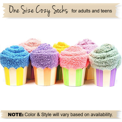 Easter Party Favors - Cupcake Socks for Adults and Teens