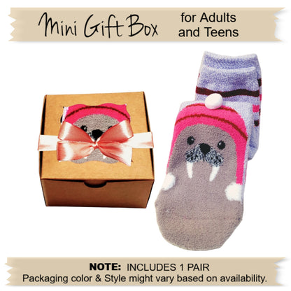 Walrus Novelty Socks Gift Box for Women and Teen Girls