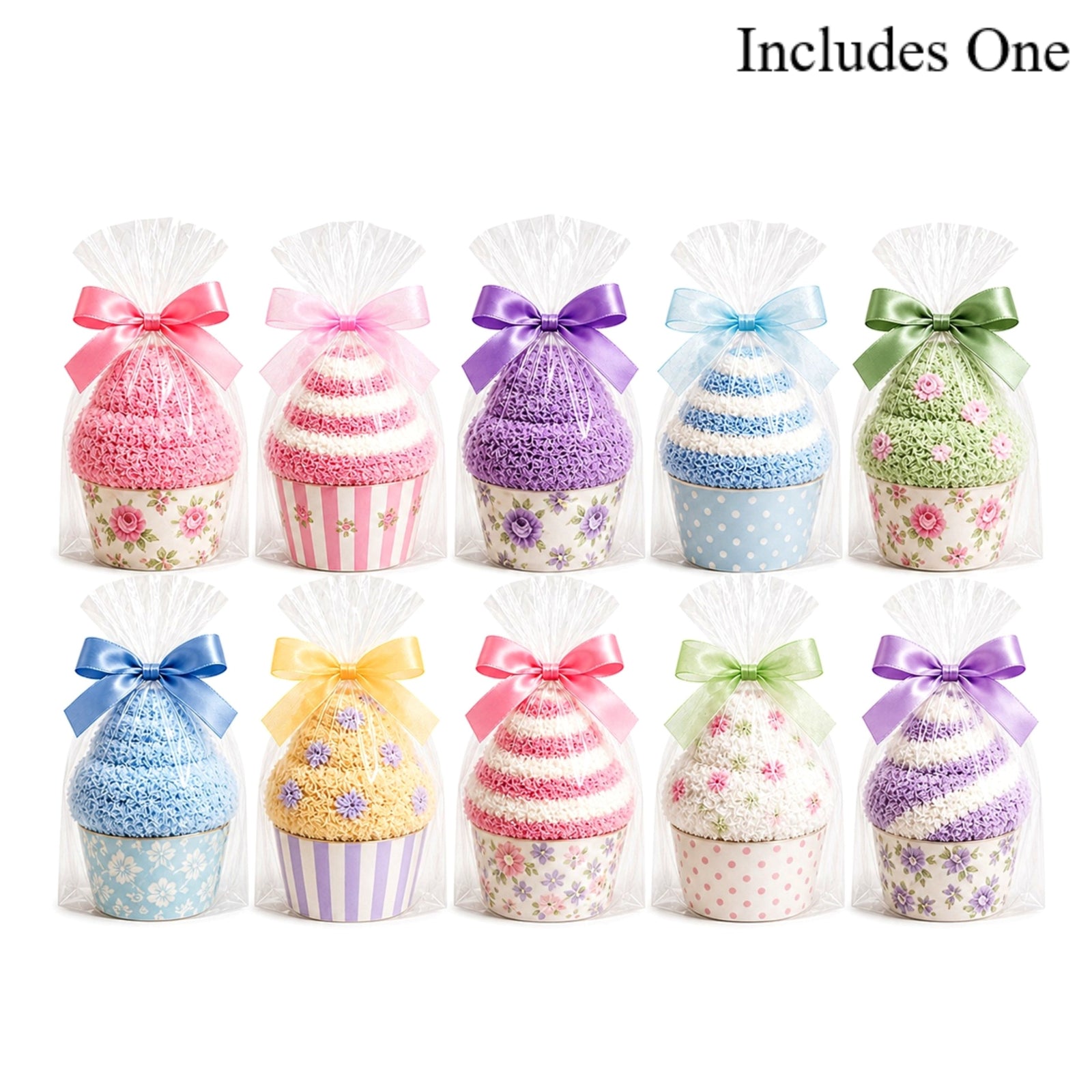Tea Party Cozy Socks Cupcake Gift for Women, Bridal Shower Favor, Garden Party Favor, Guest Thank You Gift, Spring Gift for Her