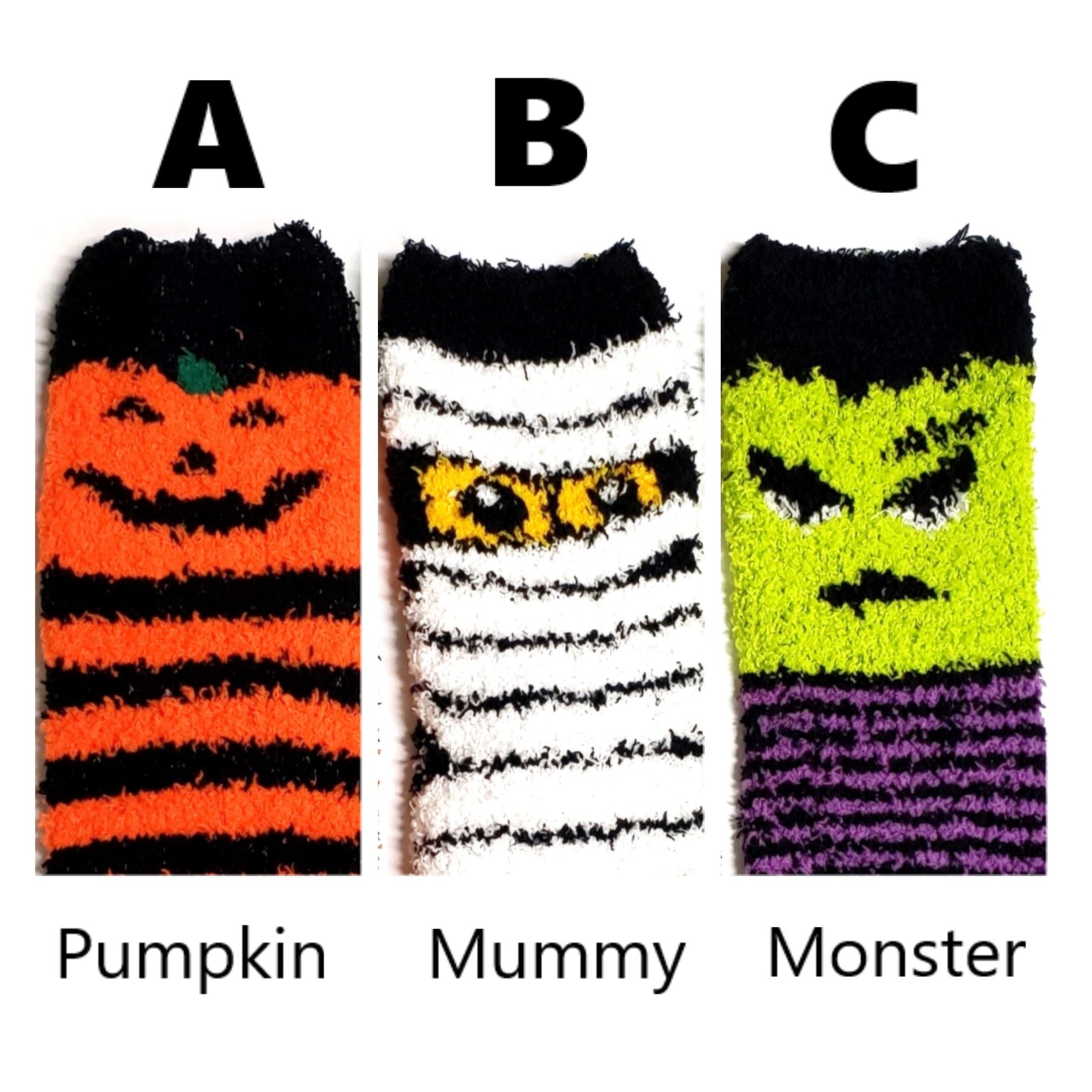 Halloween fuzzy socks