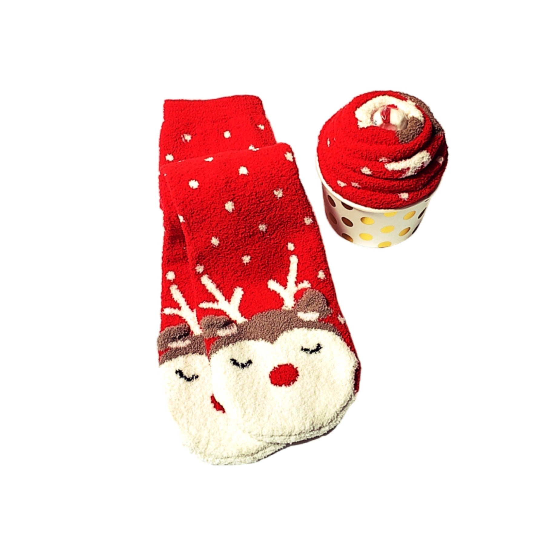 Reindeer Christmas Socks