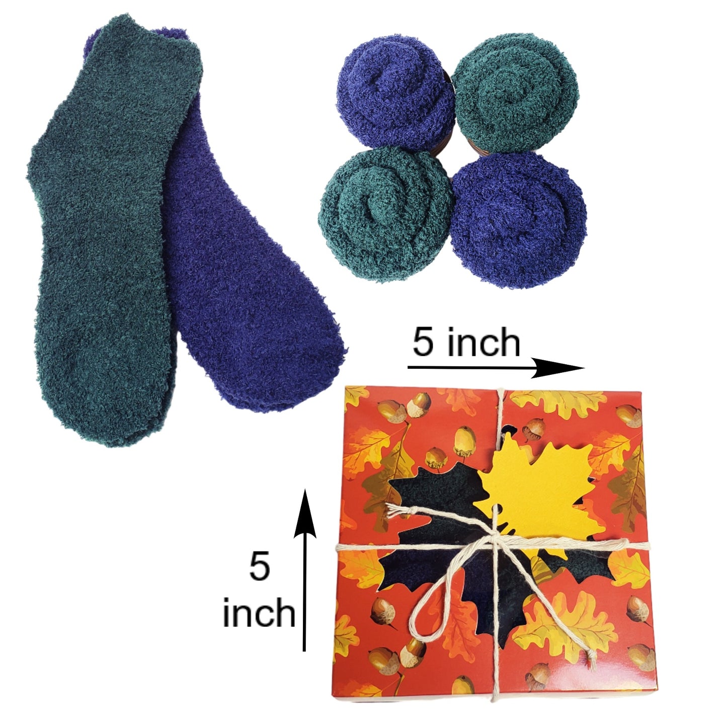 Fall cozy socks gift box