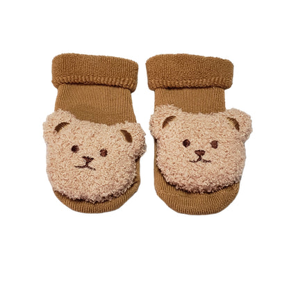 Teddy Bear cozy socks for baby and toddler