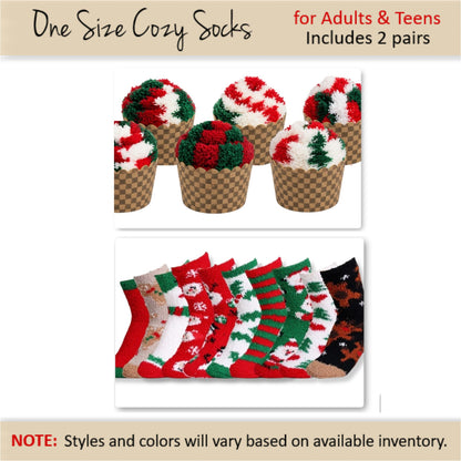 Cozy Christmas Gift — Cupcake Socks Gift Box