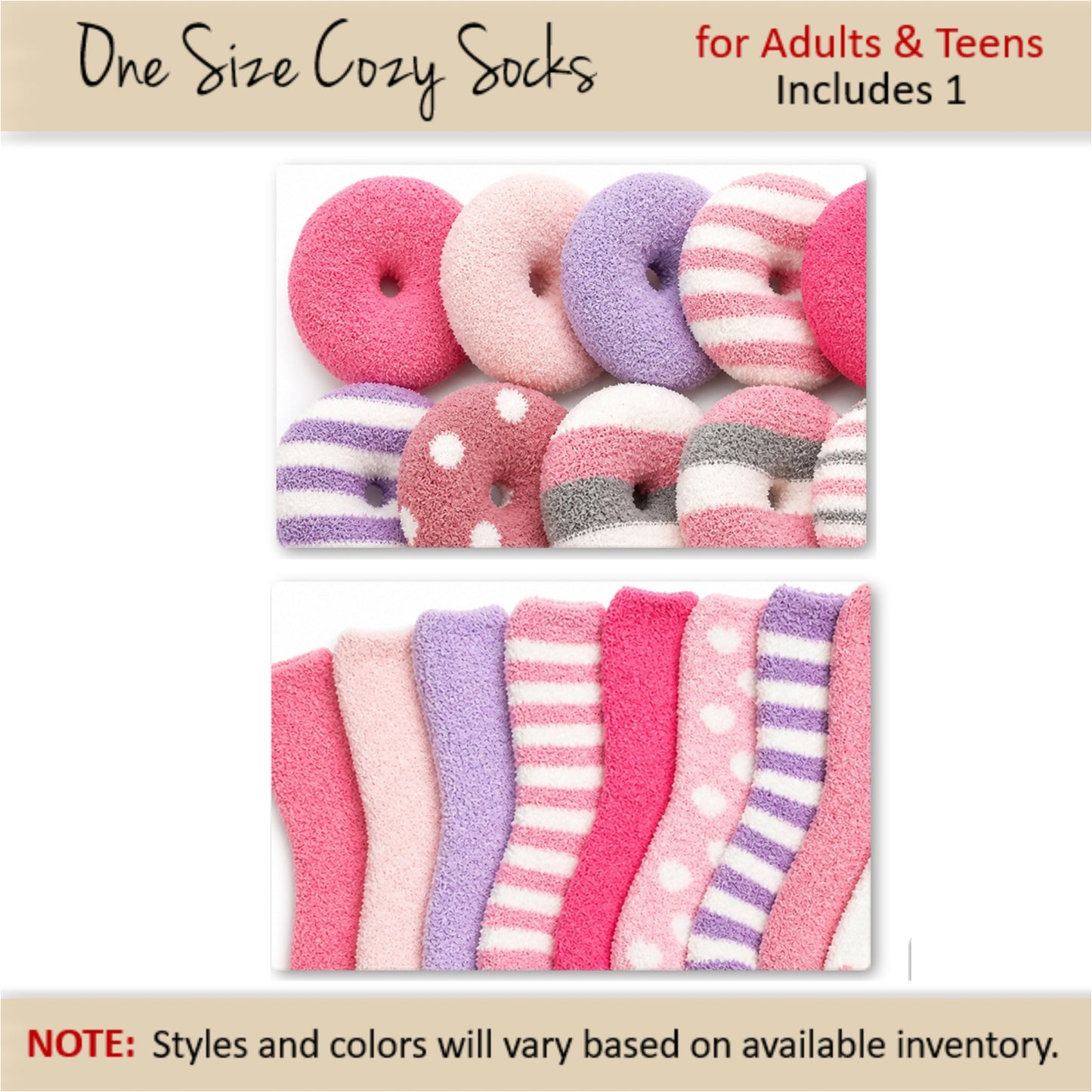 Teen Girl Party Favor — Cozy Socks Donut Gift Box